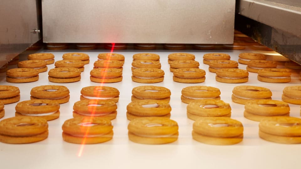 cookies on a row